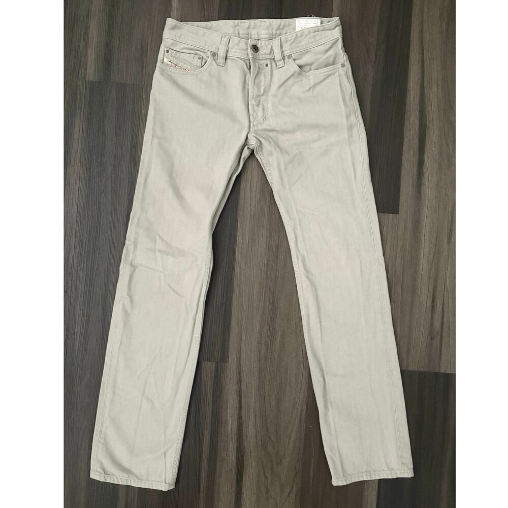 Diesel Men's Straight Jeans in Light Khaki